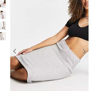 NEW! Vila Slit Pencil Skirt in LIGHT GRAY MELANGE (S)